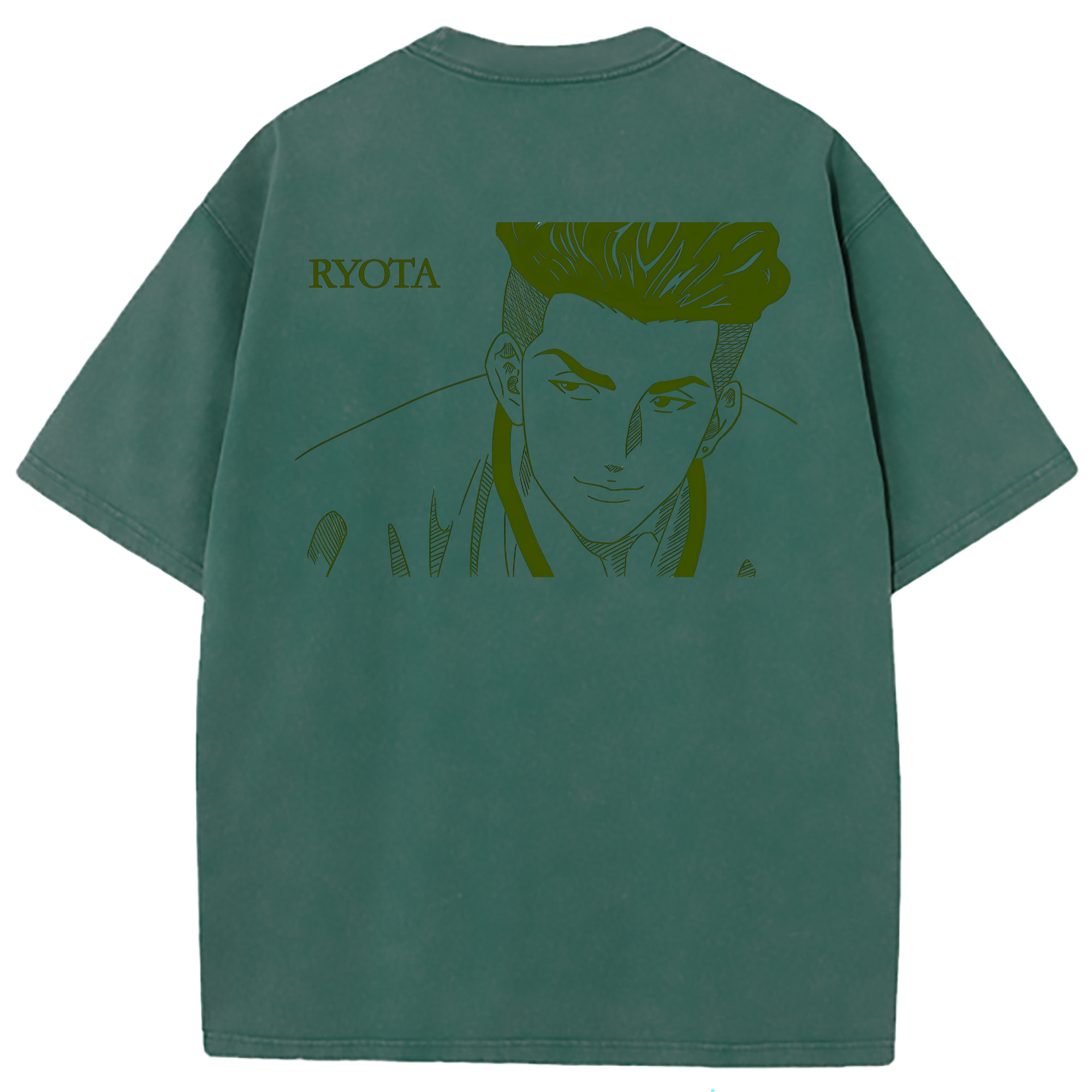 （画像用） SLAM DUNK／スラムダンク 綿100% ヴィンテージ風 半袖Tシャツ（背面プリント）